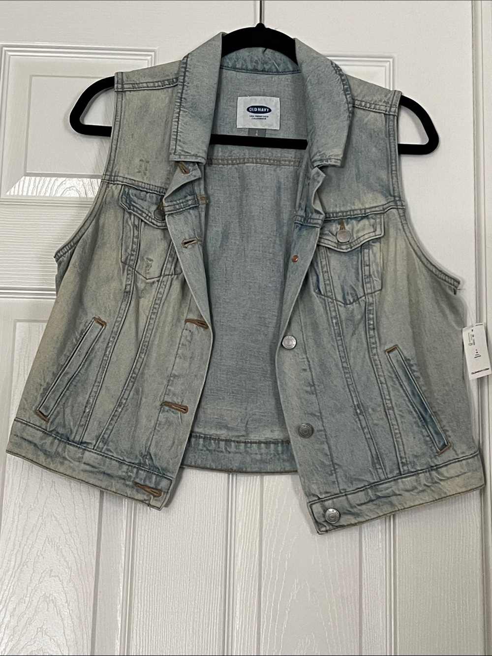 Old Navy Light Wash Denim Vest